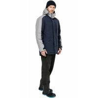 Куртка мужская утепленная рабочая "Челленджер" синяя с серым