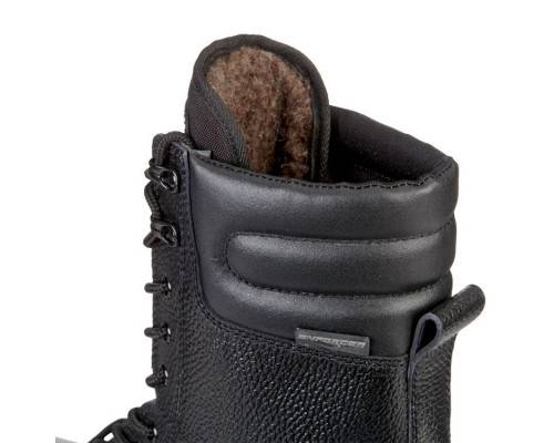 Ботинки с высоким берцем "Энфорсер 302", чёрн, шерст. мех, ПУ/ТПУ