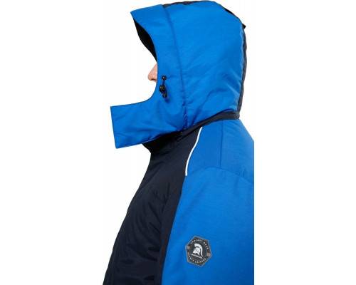 Куртка мужская утепленная рабочая «Челленджер» синяя с васильковым