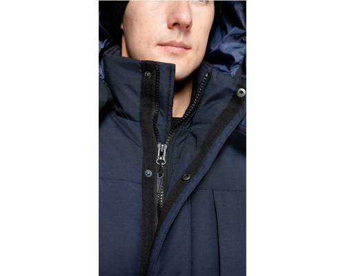 Куртка мужская утепленная рабочая «Челленджер» синяя с васильковым