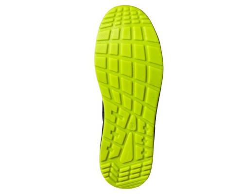 Полуботинки «Капер» с быстрой шнуровкой, КП, ПУ/ПУ, чёрно-лаймовые