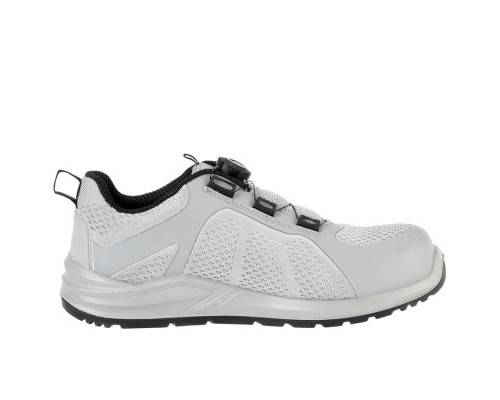 Полуботинки «Капер» светло-серые с быстрой шнуровкой, КП, ПУ/ПУ