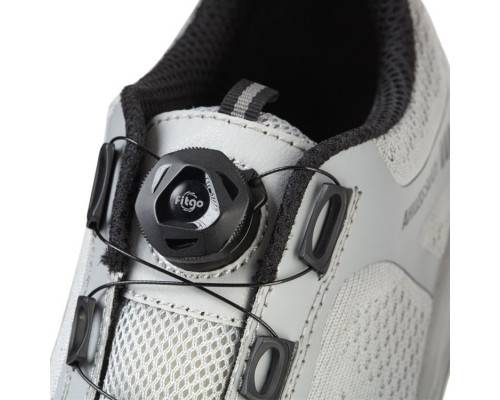 Полуботинки «Капер» светло-серые с быстрой шнуровкой, КП, ПУ/ПУ