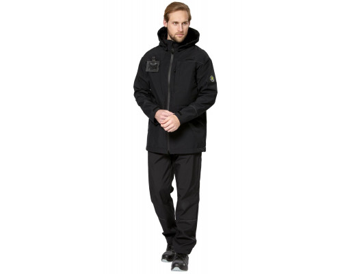 Куртка-софтшелл мужская демисезонная «Геолэндер», чёрная