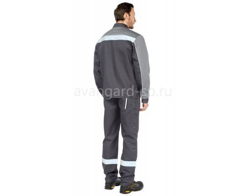 Костюм рабочий мужской летний "Оптима" т. серый-серый
