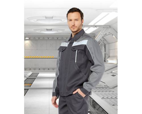 Костюм рабочий мужской летний "Оптима" т. серый-серый
