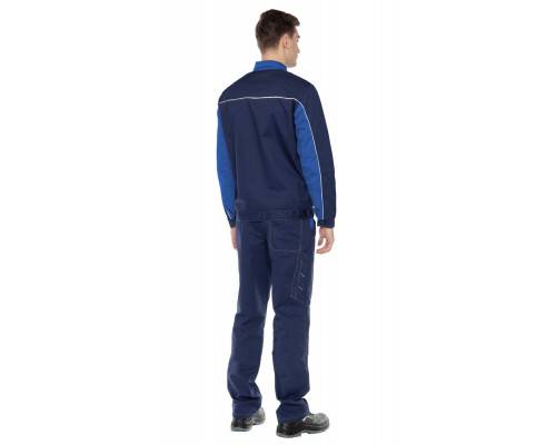 Костюм рабочий мужской летний "Оптима" синий-василек