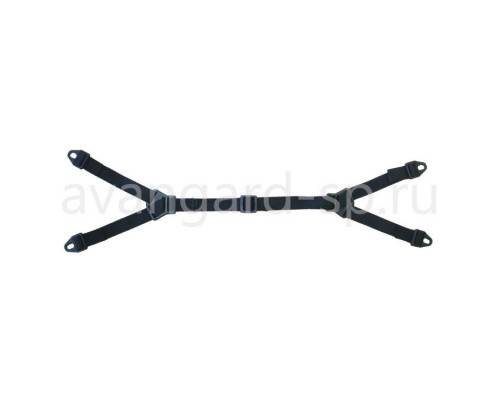 Ремень подбородочный 4х точечный (тканевый) (00682)