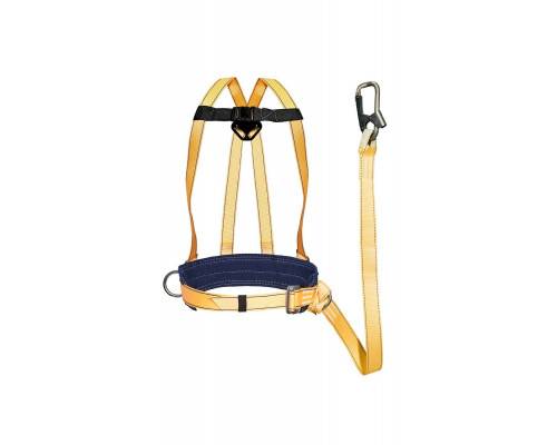 Удерживающая привязь с наплечными лямками, со стропом А (лента) УС-2АД