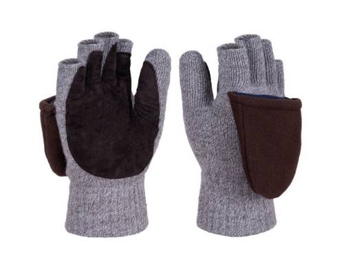 Перчатки-варежки шерстяные «Рысь»