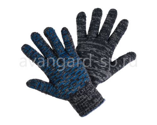 Перчатки х/б с ПВХ «ЛЮКС Волна»