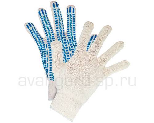 Перчатки х/б с ПВХ (10 класс) «Протектор»