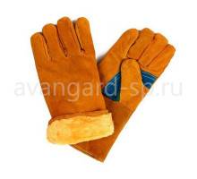 Краги спилковые пятипалые утепленные «Сибирь»