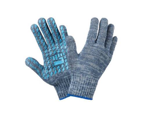 Перчатки х/б с ПВХ «ЛЮКС Кристаллы»
