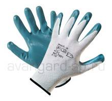 Перчатки нейлоновые с нитриловым покрытием