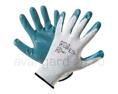 Перчатки нейлоновые с нитриловым покрытием