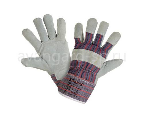 Перчатки «Ангара» спилковые комбинированные утеплённые