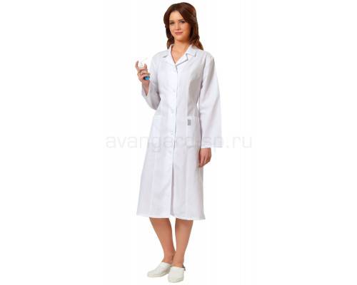 Халат с рельефами белый