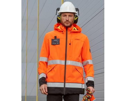 Куртка-софтшелл сигнальная «Энцелад»