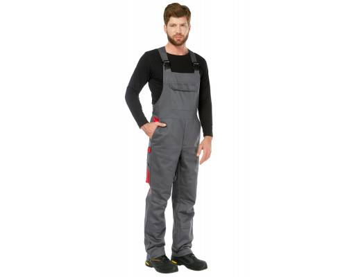 Костюм сварщика «Баклер» с ПК, цвет серый-красный