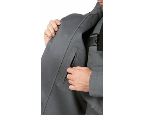 Костюм сварщика «Баклер» с ПК, цвет серый-красный