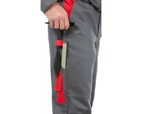 Костюм сварщика «Баклер» с ПК, цвет серый-красный