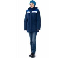 Куртка утепленная женская "Монтаж" цв. т.син-вас